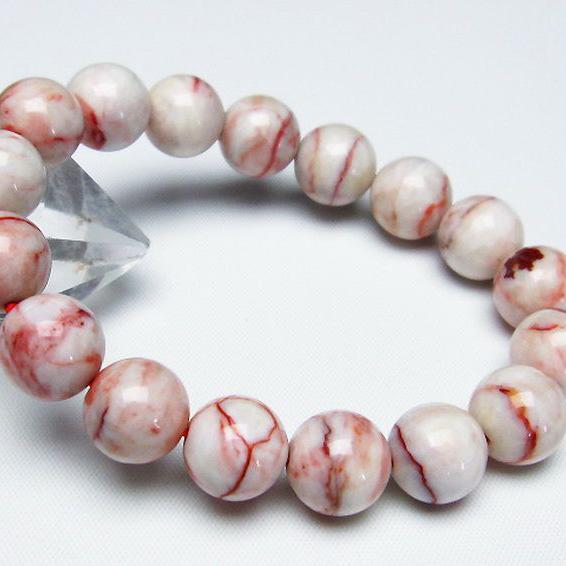 パワーストーン 天然石 シナバークォーツ 賢者の石 ブレスレット11mm