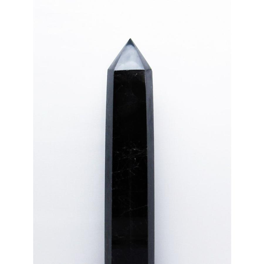 2.4Kgパワーストーン 天然石 モリオン 純天然 黒水晶 六角柱 t43-7960