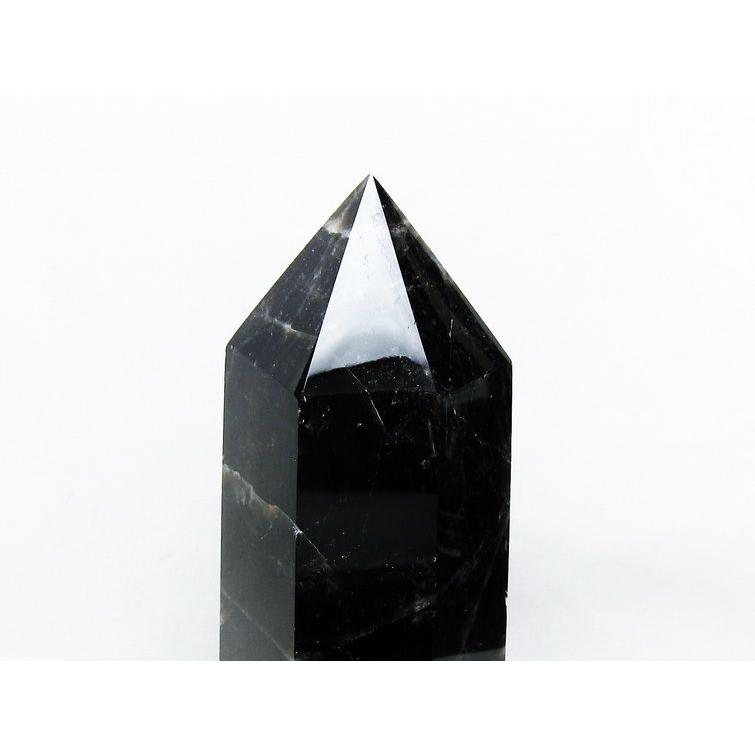 1.5Kgパワーストーン 天然石 モリオン 純天然 黒水晶 六角柱 t43-8067