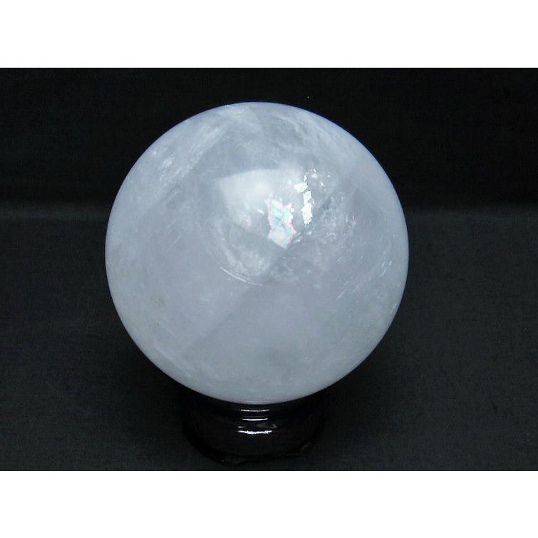 パワーストーン 天然石 虹入りカルサイト丸玉84mm t461-10523 : H.S.K