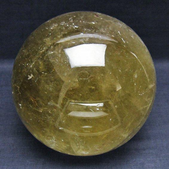 1.7Kgパワーストーン 天然石 シトリン水晶丸玉 110mm t529-5922