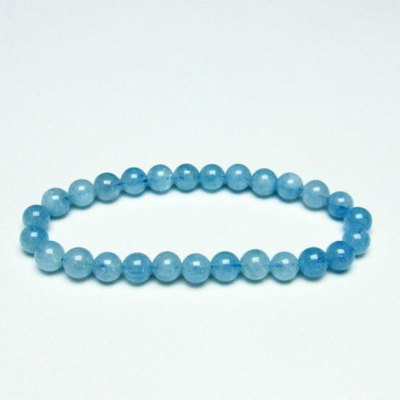 パワーストーン 天然石 アクアマリンブレスレット7mm t537-14627