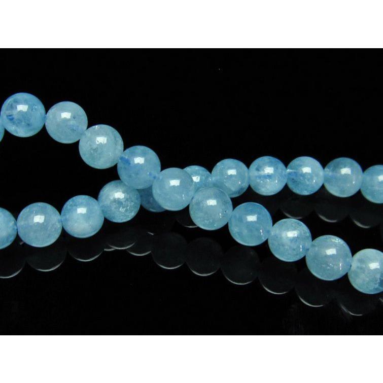 パワーストーン 天然石 アクアマリンブレスレット7mm t537-14627