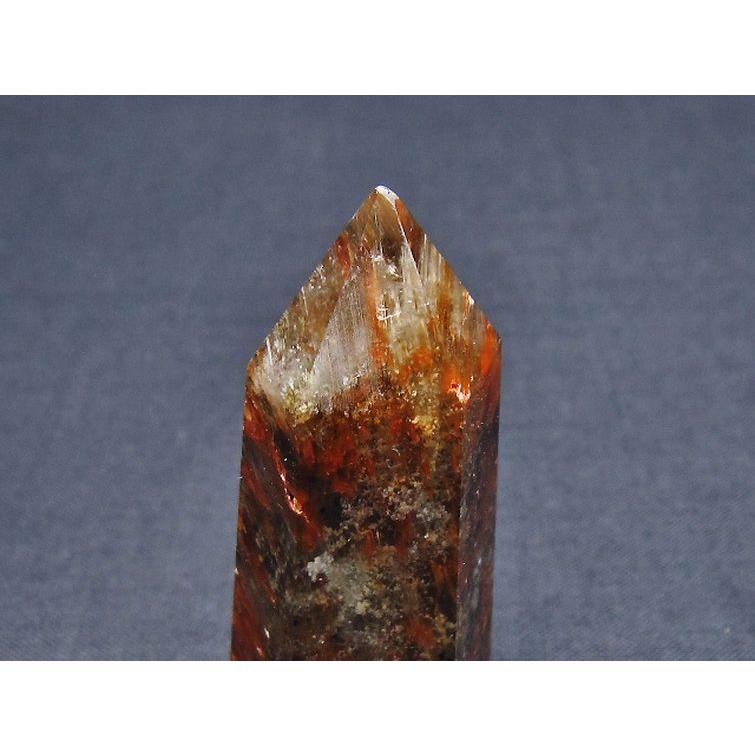 パワーストーン 天然石 ガーデンクォーツ（庭園水晶）ルチル入り六角柱