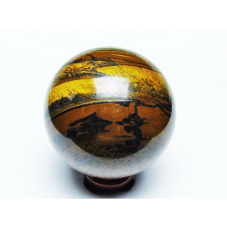 パワーストーン 天然石 アイアンタイガーアイ丸玉 58mm t671-6244 