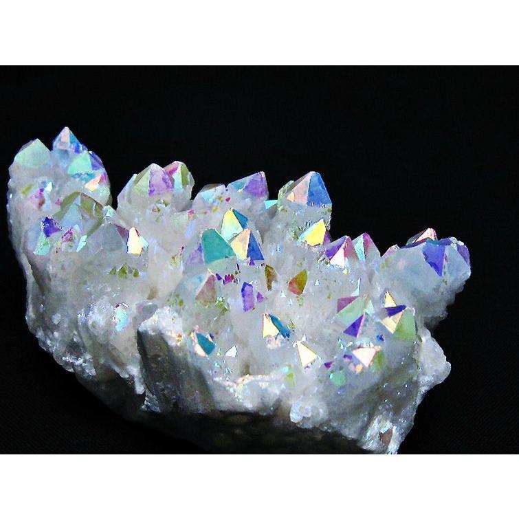 青水晶クラスター約300.4g　ブルークォーツクラスター　台座はオマケします☺︎① パワーストーン 天然石 レインボーオーラ水晶クラスター[T693-4593]