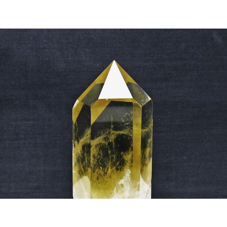 パワーストーン 天然石 シトリン水晶六角柱 t719-4998 : H.S.K STONE