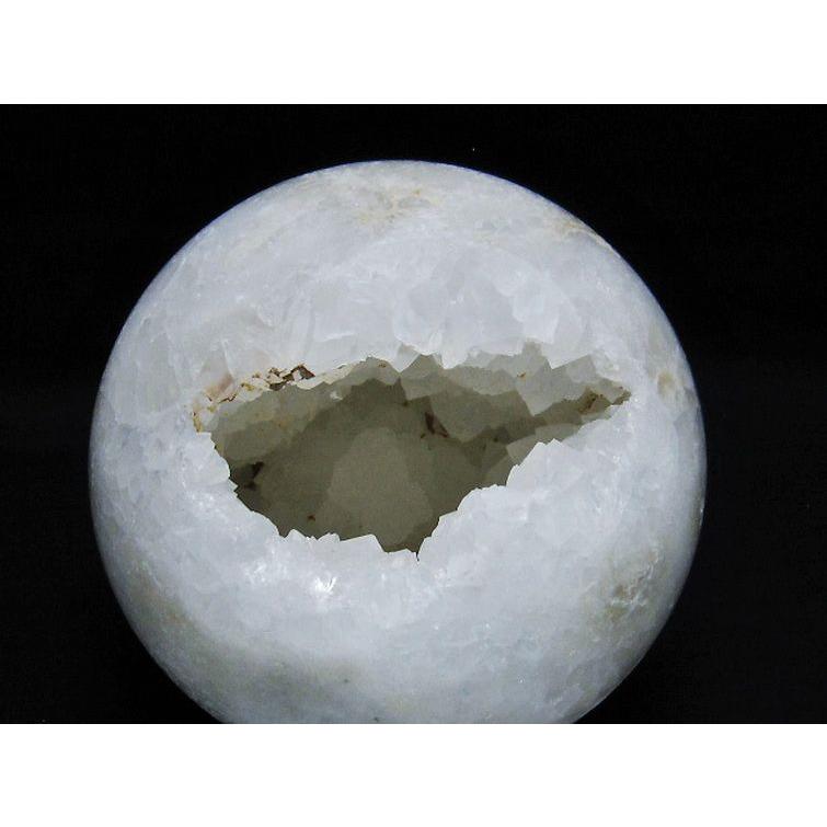 1.2Kgパワーストーン 天然石 モロッコ産水晶 笑口丸玉 105mm t722-1016_2