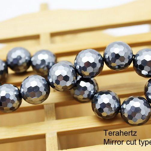 パワーストーン 天然石 テラヘルツ鉱石 ブレスレット 128面ミラー