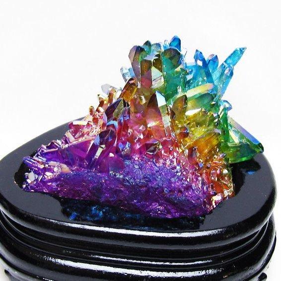 パワーストーン 天然石 オーラ水晶 オーラクリスタル クラスター