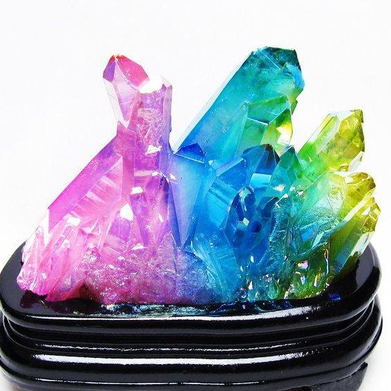 1.2Kgパワーストーン 天然石 オーラ水晶 オーラクリスタル クラスター