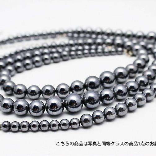 高純度激安 テラヘルツネックレス ラウンド ミックスビーズタイプ12mm