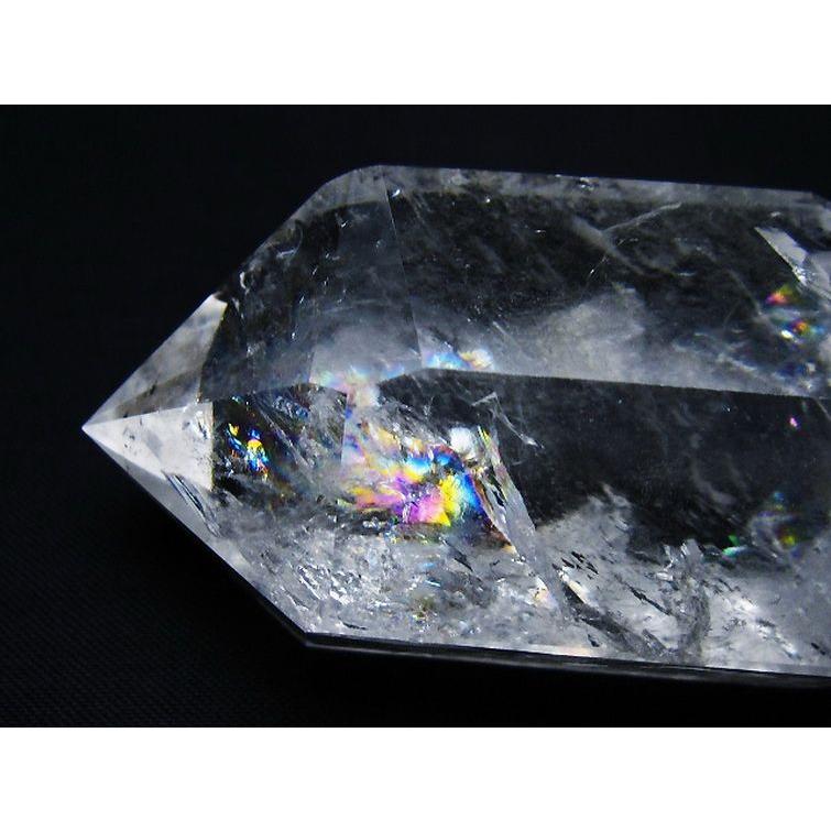 パワーストーン 天然石 虹入りヒマラヤ水晶ダブルポイント t98-2573