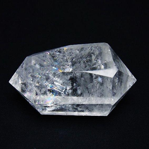 パワーストーン 天然石 虹入りヒマラヤ水晶ダブルポイント t98-2714