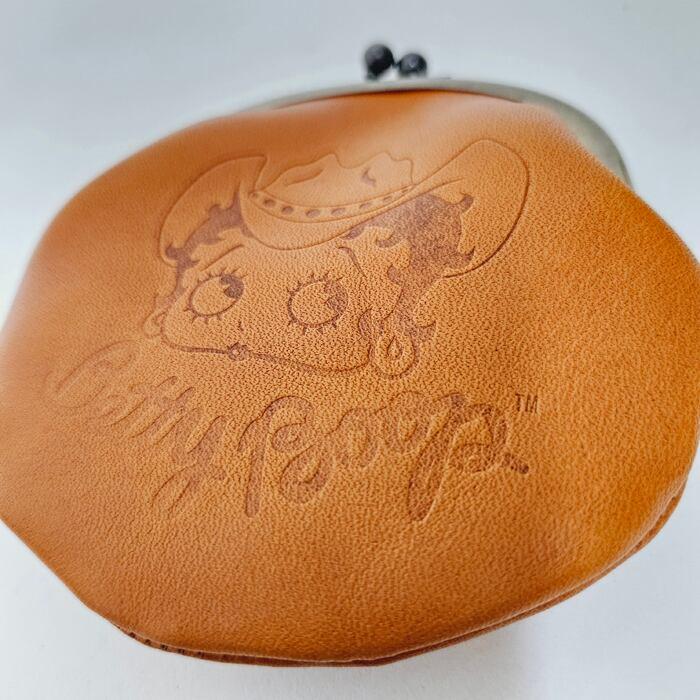 BETTYBOOP ベティ 栃木レザー がま口 小銭入れ 小物入れ 生活