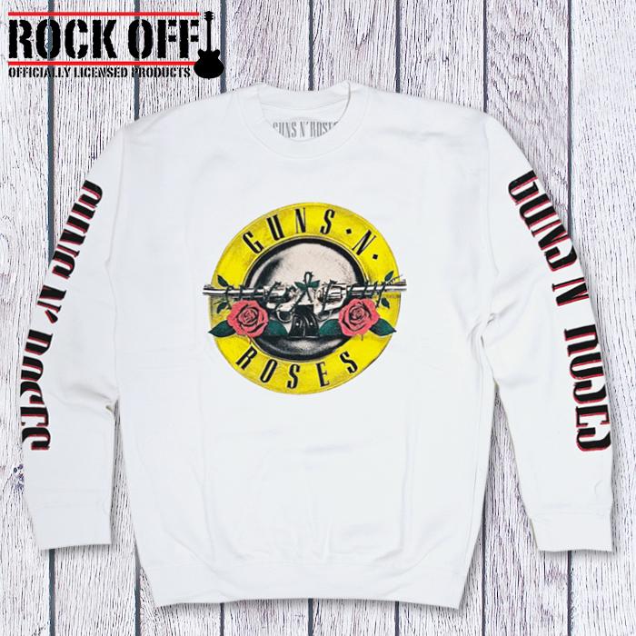 ROCK OFF ガンズアンドローゼズ スウェット Bullet Logo ロゴ ROCK OFF ガンズアンドローゼズ スウェット Bullet Logo ロゴ