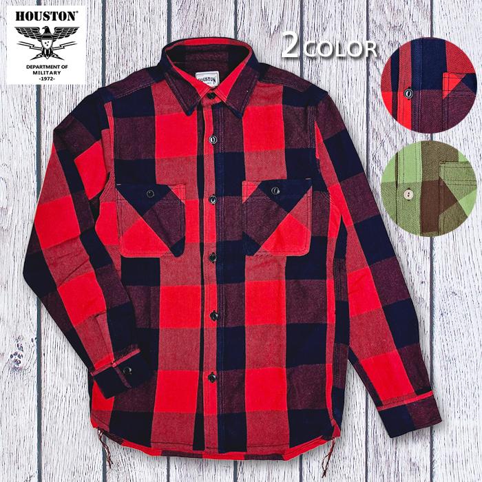 HOUSTON（ヒューストン） ビエラシャツ ネルシャツ チェックシャツ