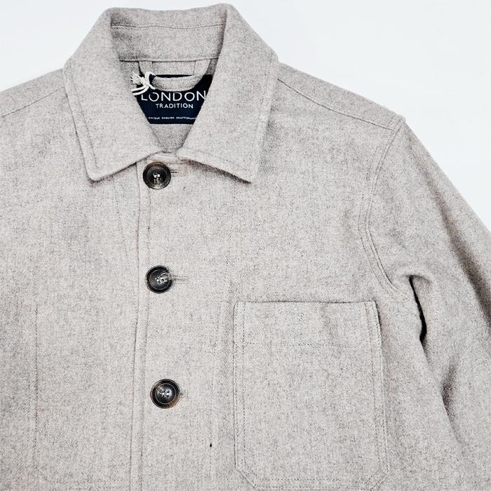 LONDON TRADITION ジャケット 別注 メンズ 英国製 ウール ロンドントラディション HACKNEY WORK JACKET ハックニーワークジャケット MADE IN ENGLANDの画像