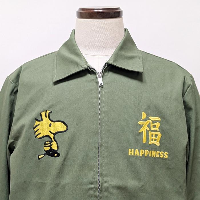 HOUSTON×PEANUTS ヒューストン ベトナムジャケット スヌーピー フライングエース ベトジャン 刺繍 51607の画像