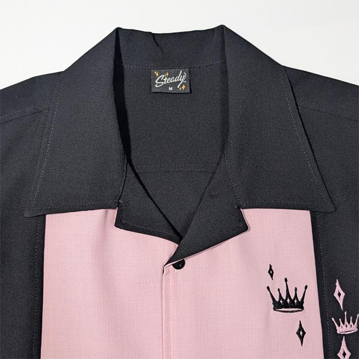 ボウリングシャツ 半袖シャツ Steady Clothing 春夏 ステディクロージング BOWLING SHIRTS メンズ アメリカ製 ボーリングシャツの画像
