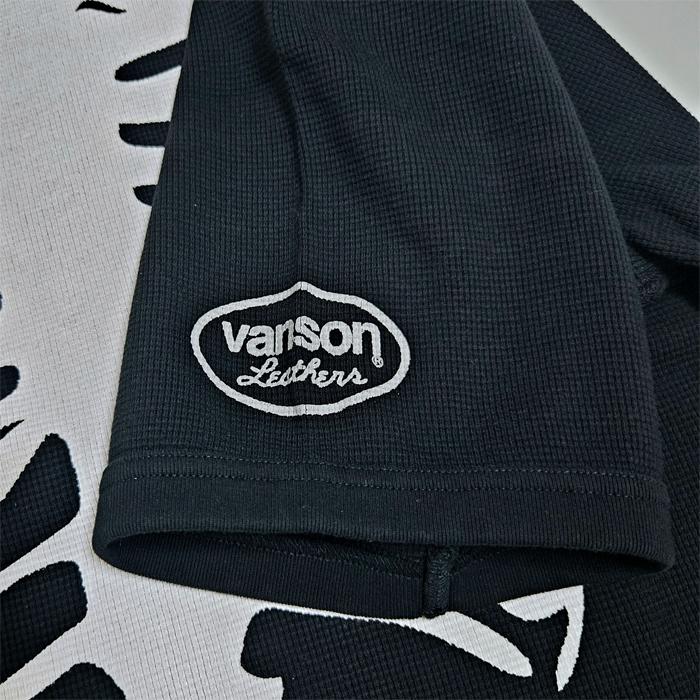 VANSON（バンソン） Vanson Tシャツ スカル ボーン サーマル ワッフル