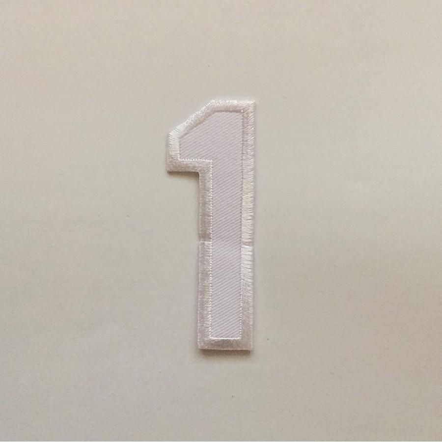ワッペン 数字 刺繍 大 送料無料 アイロン アップリケ 文字