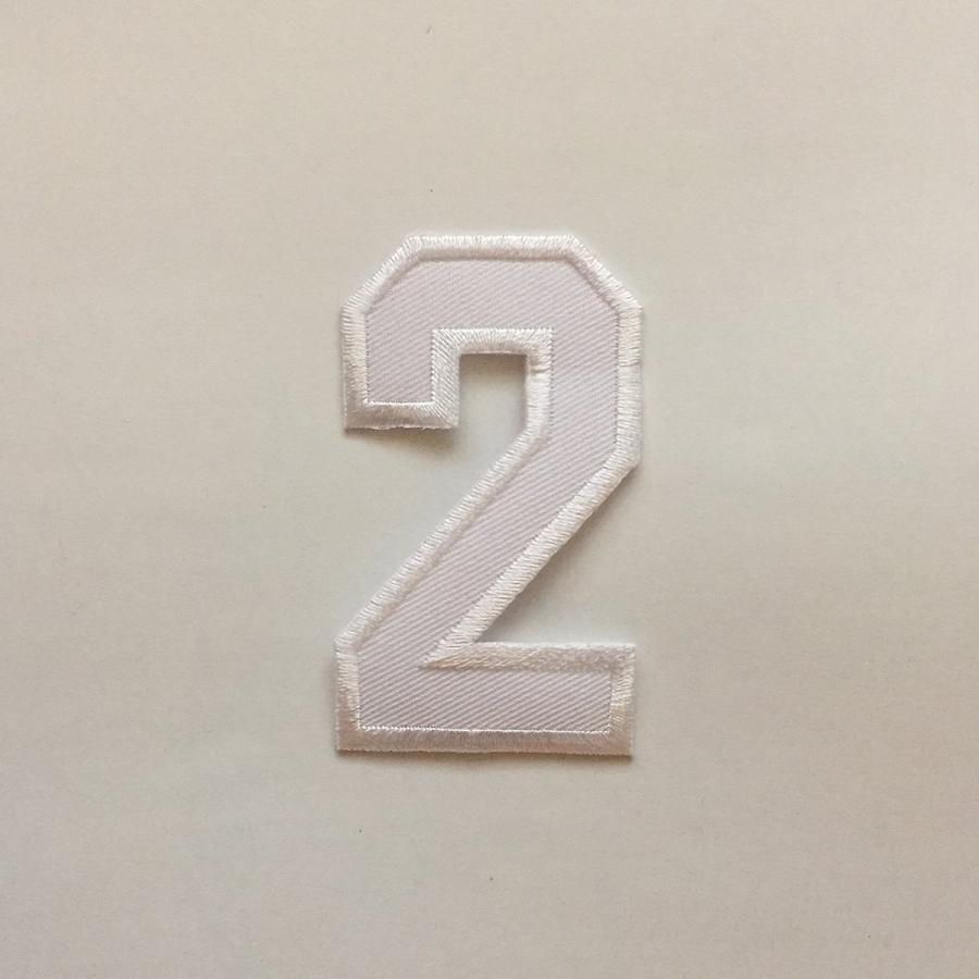 ワッペン 数字 刺繍 大 送料無料 アイロン アップリケ 文字