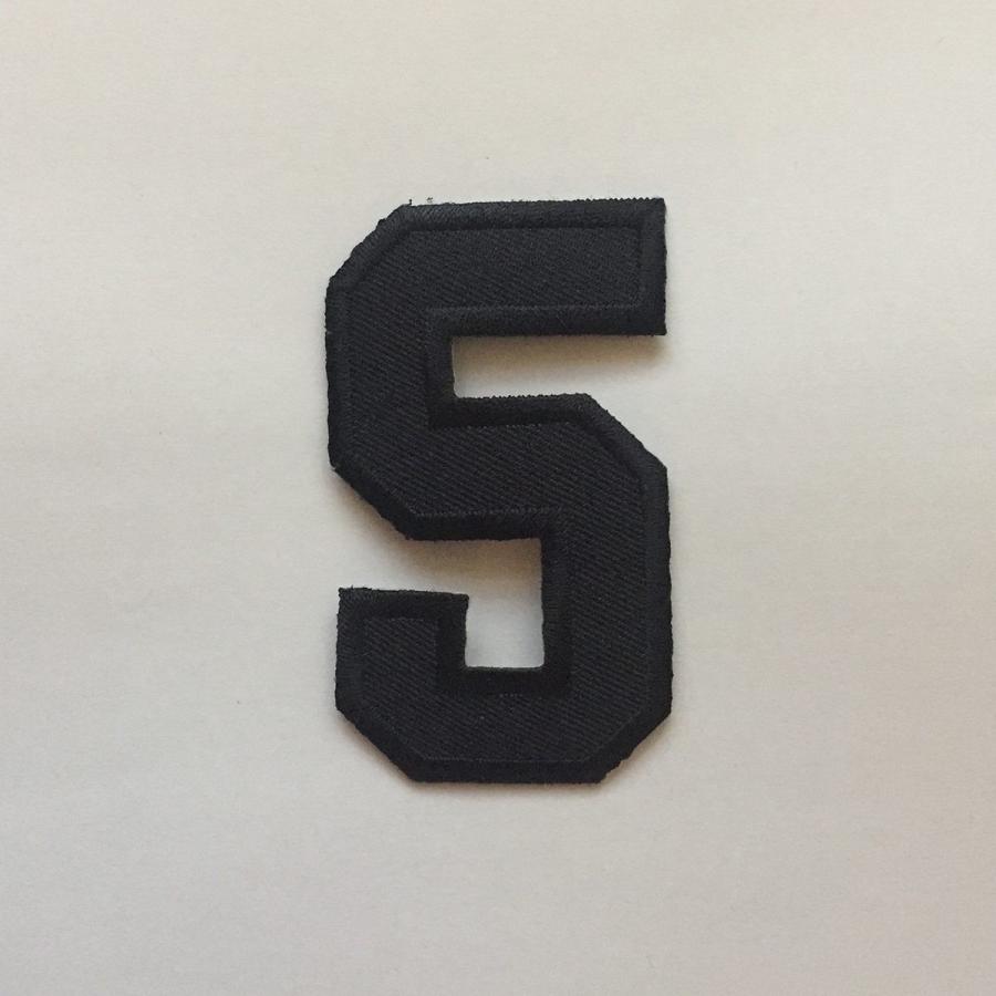 ワッペン 数字 刺繍 大 送料無料 アイロン アップリケ 文字