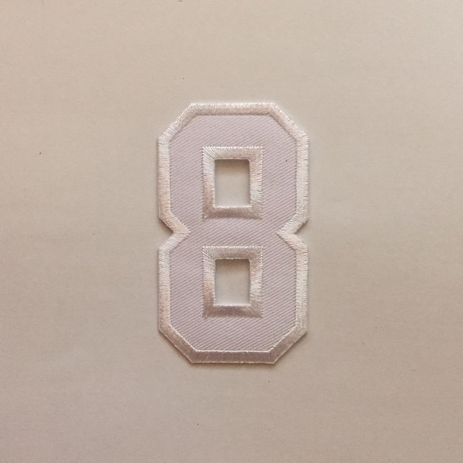ワッペン 数字 刺繍 大 送料無料 アイロン アップリケ 文字