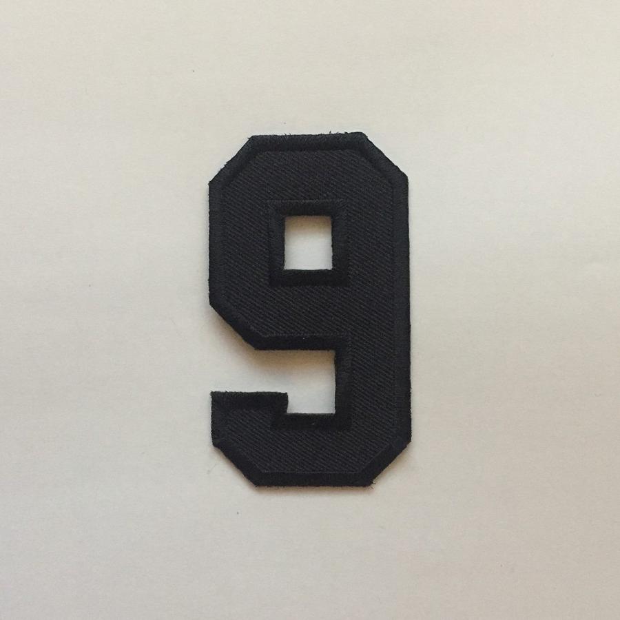 ワッペン 数字 刺繍 大 送料無料 アイロン アップリケ 文字