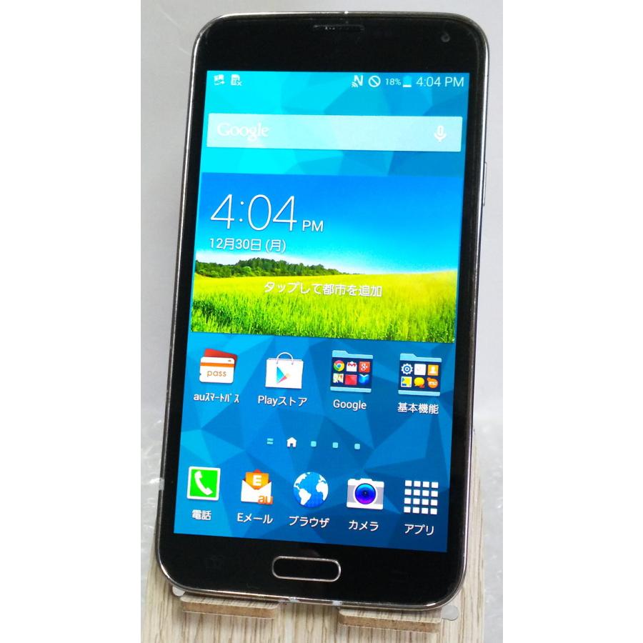 au SAMSUNG GALAXY S5 SCL23 シャンパンピンク 本体 白ロム 404701 