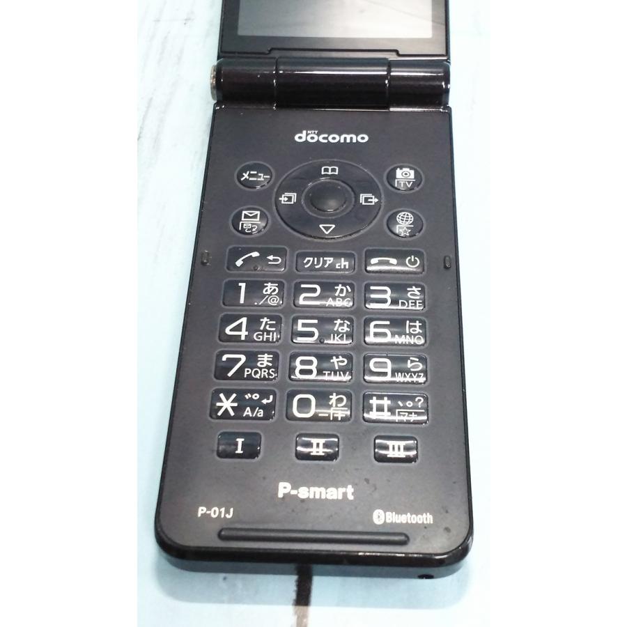 docomo Panasonic P-smart ケータイ P-01J ブラック 本体 白ロム [訳あり] SIMロック解除済み SIMフリー 154838｜hsmtoys-p｜05