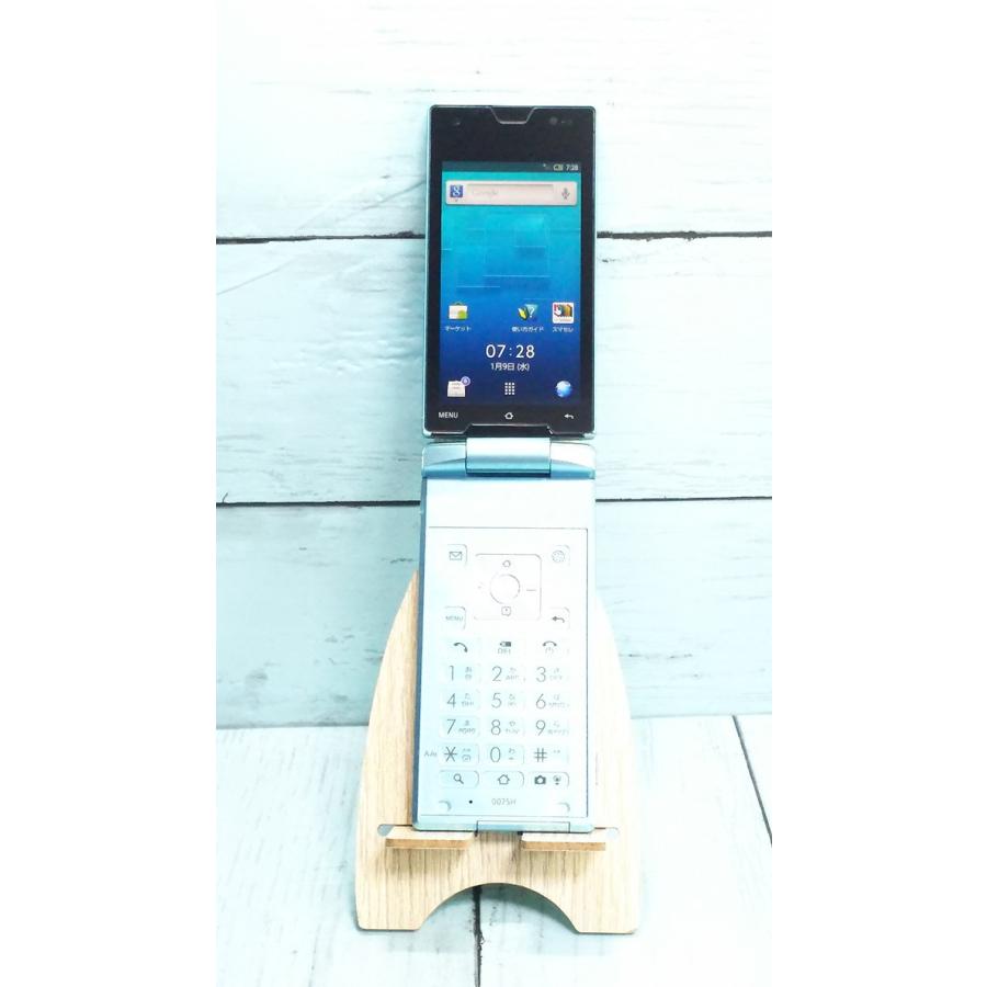 Softbank 007SH ブルー AQUOS PHONE THE HYBRID 本体 白ロム 536902｜hsmtoys-p