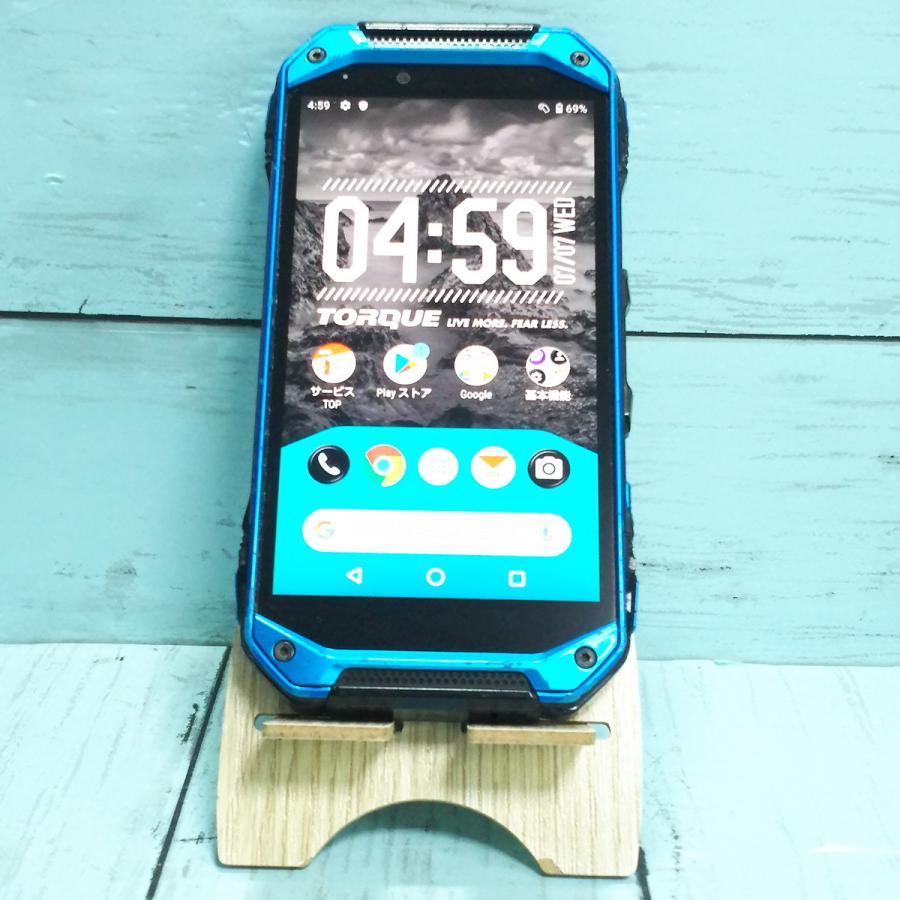 セール特価 Torque 京セラ Au G04 Simフリー Simロック解除済み 白ロム 本体 Kyv46 ブルー アンドロイド Apcmq Com