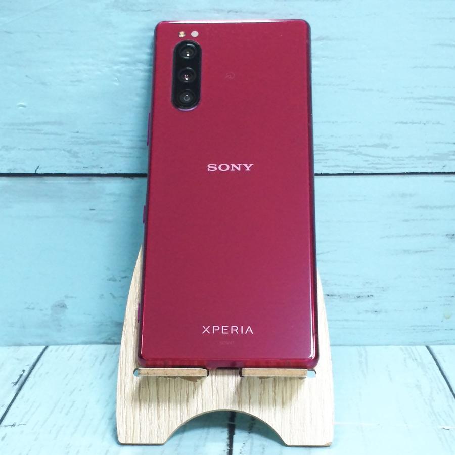 au Xperia5 SOV41 レッド 本体 白ロム SIMロック解除済み SIMフリー 455133｜hsmtoys-p｜02