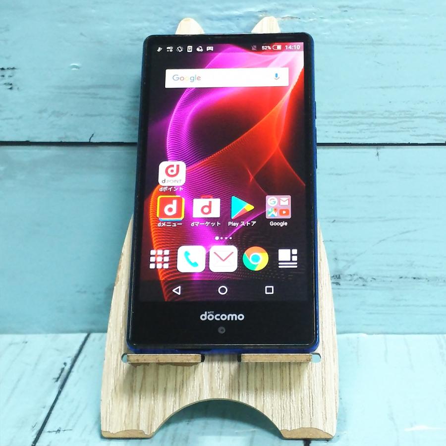 SHARP docomo AQUOS Compact SH-02H Blue×Black 本体 白ロム SIMロック解除済み SIMフリー ...