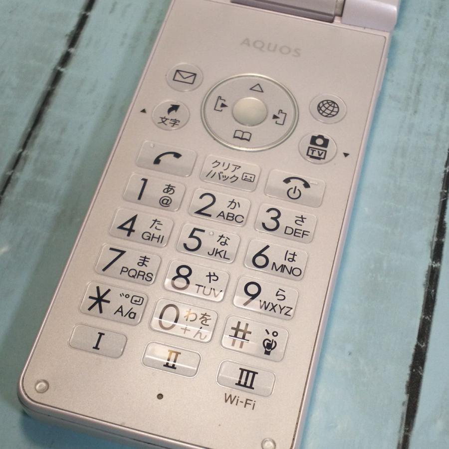 Softbank 805SH SHARP AQUOS ケータイ3 ホワイト 本体 白ロム SIMロック解除済み SIMフリー 567179 