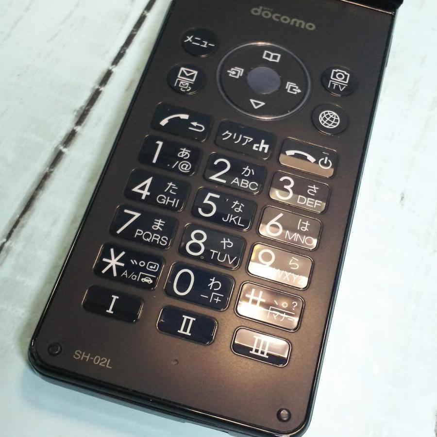 docomo SH-02L AQUOS SHARP ケータイ ブラック 本体 白ロム [ジャンク] SIMロック解除済み SIMフリー 687875｜hsmtoys-p｜05