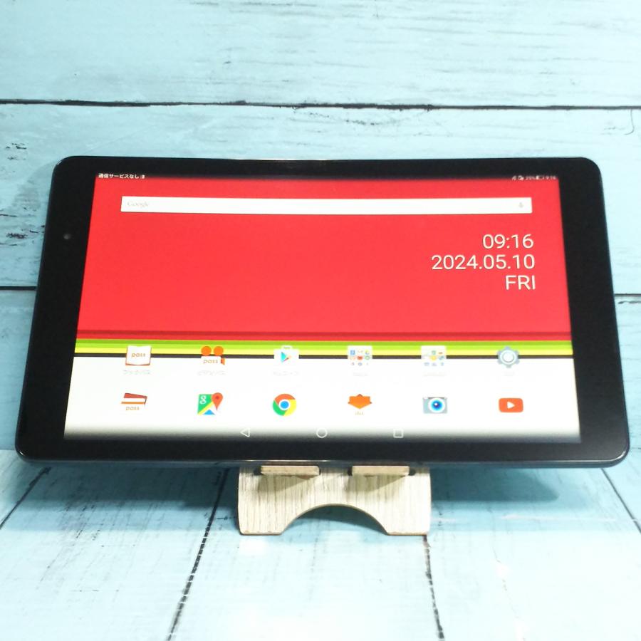 Qua tab 02(simロック解除済み） Huawei au Qua tab 02 HWT31 ブラック 本体 白ロム SIMロック解除済み