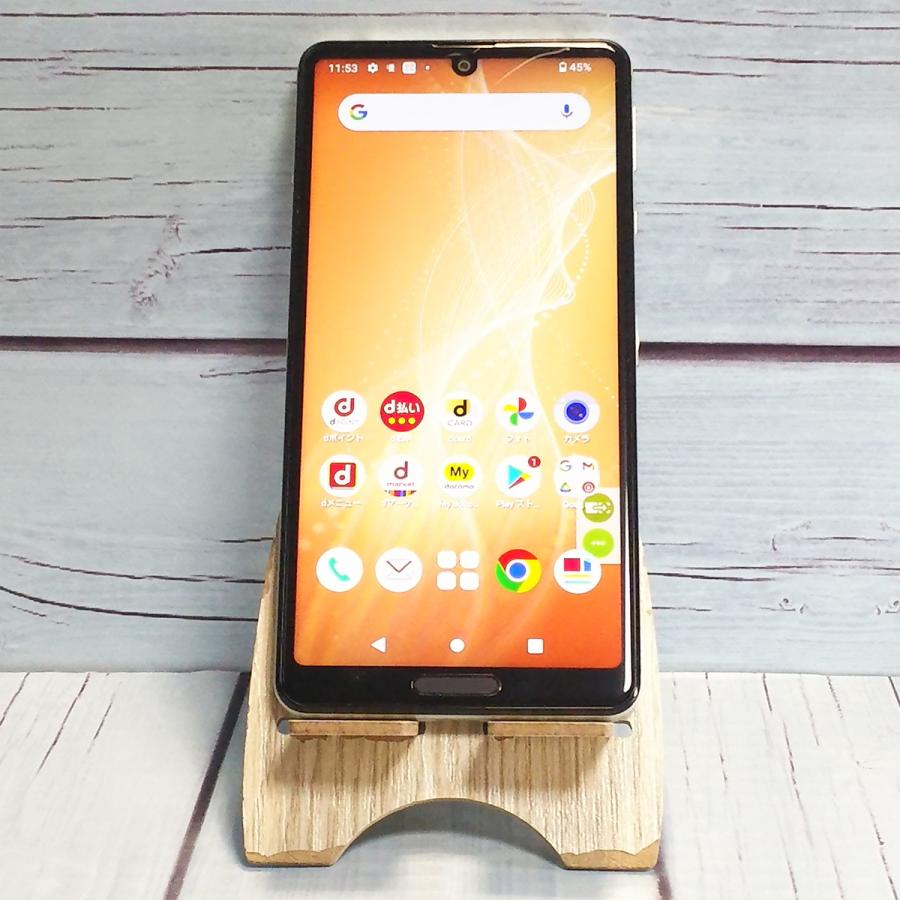 docomo AQUOS sense4 SH-41A シルバー 本体 白ロム SIMロック解除済み