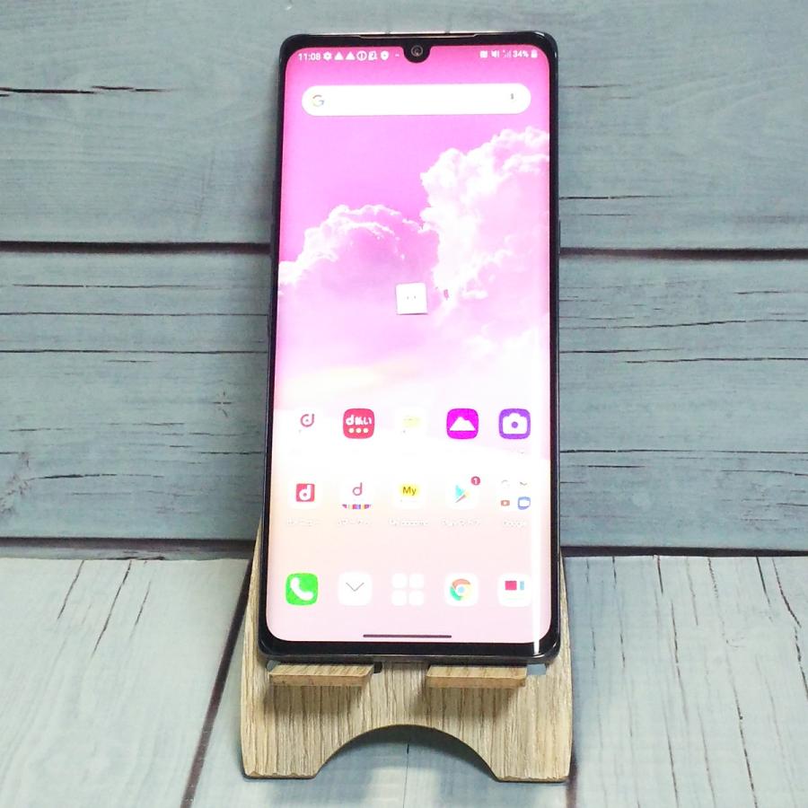 docomo LG VELVET L-52A オーロラグレー 本体 白ロム SIMロック解除