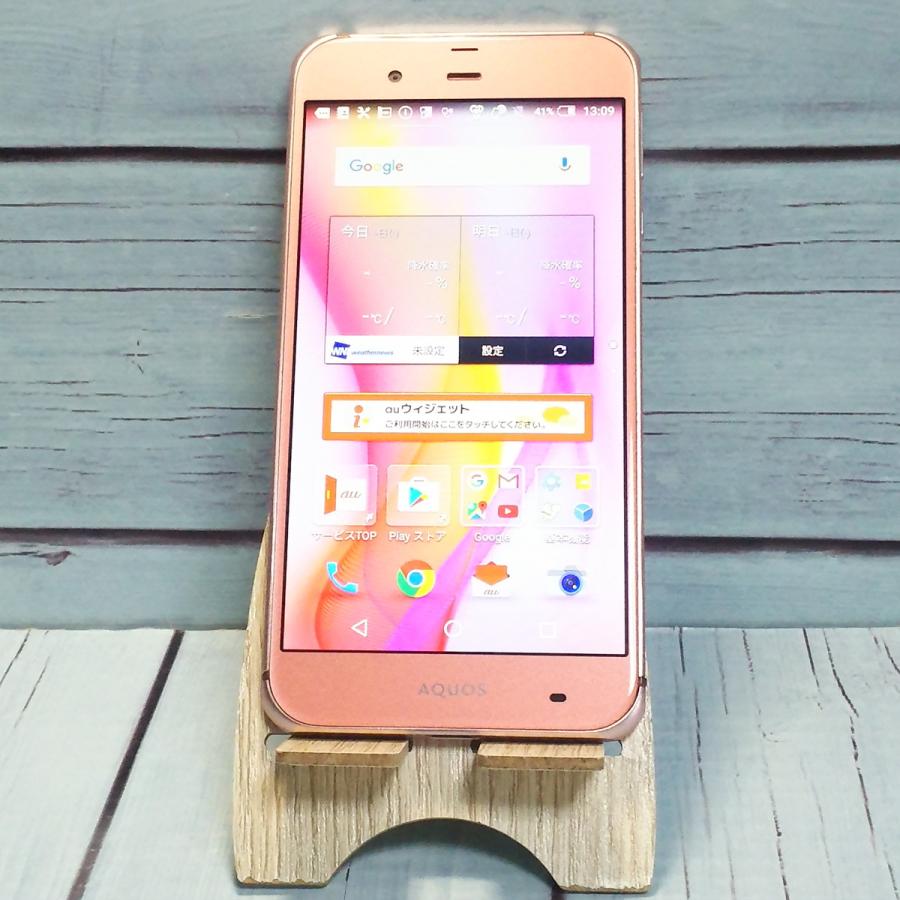 新品未使用AQUOSSIMロック解除済み スマホアクオス ピンク美品シャープ SHARP au AQUOS SERIE SHV34 PINK ピンク 本体 白ロム SIMロック解除