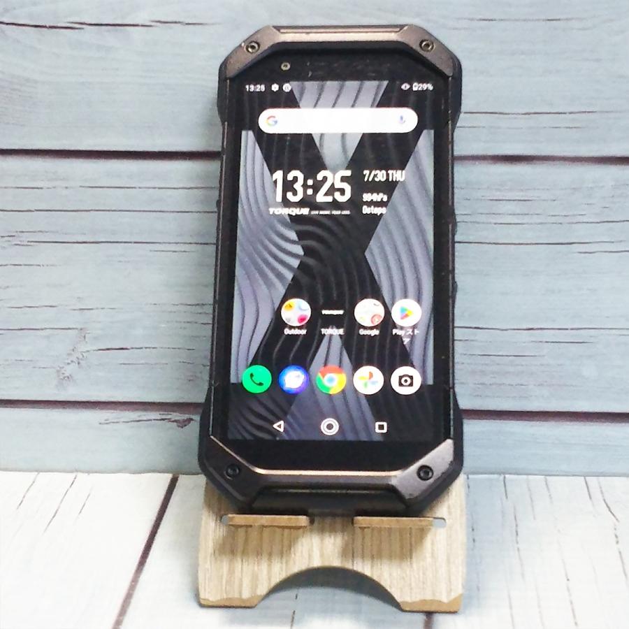 au 京セラ TORQUE 5G KYG01 ブラック 本体 白ロム SIMロック解除済み