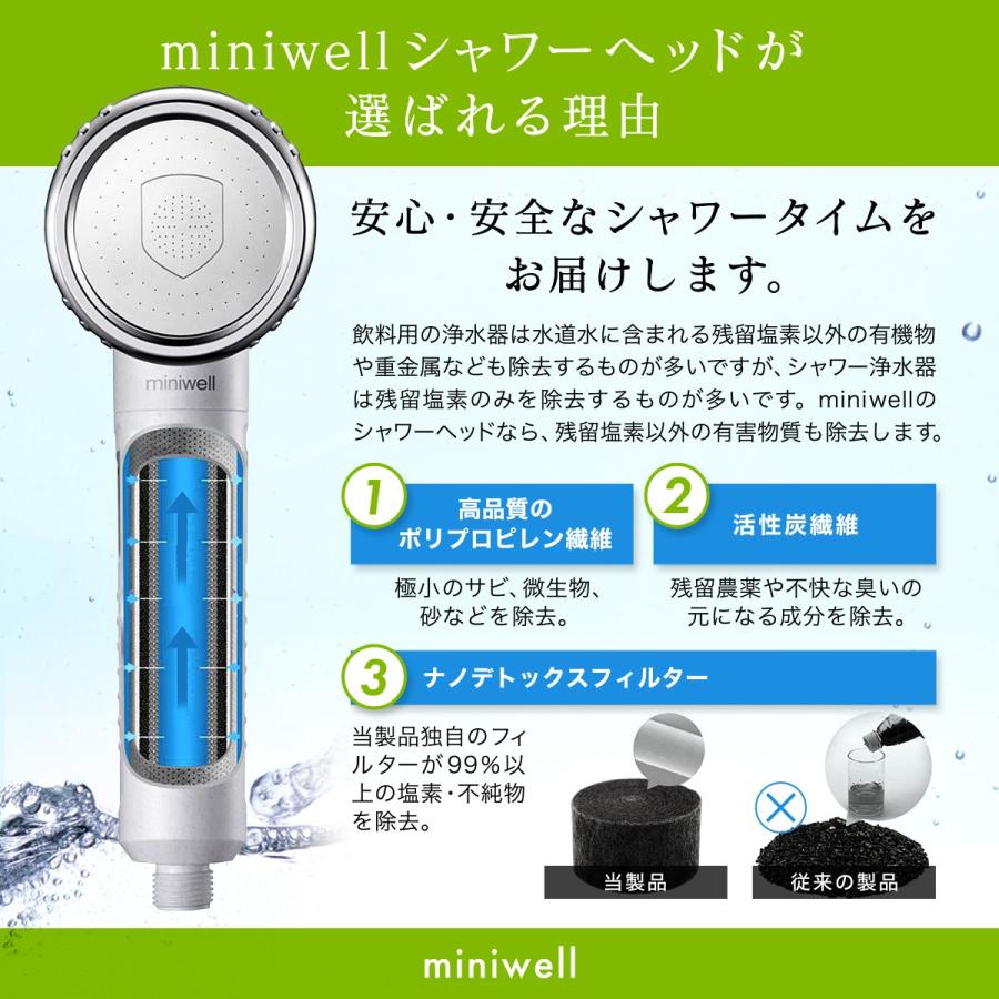 シャワーヘッド 塩素除去 99%の塩素・残留農薬等を除去する 体に優しく取付簡単 NC001 | ブランド登録なし | 04