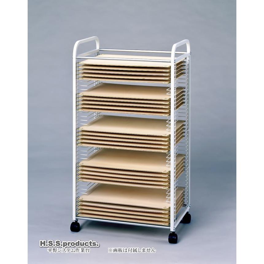 HIRANO　スリム絵画乾燥棚（作品乾燥棚）差込式４０段（画板整理兼用：画板は付属しません）｜hss-products｜02