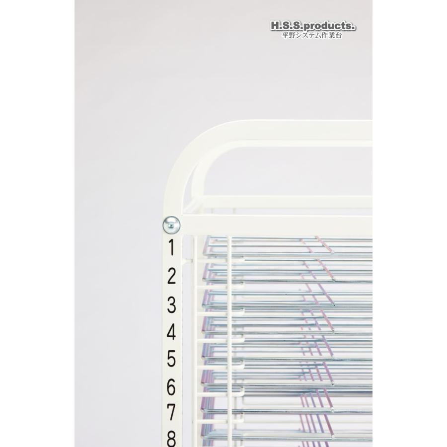 HIRANO　スリム絵画乾燥棚（作品乾燥棚）差込式５０段　段数字入り（画板整理兼用：画板は付属しません）｜hss-products｜03
