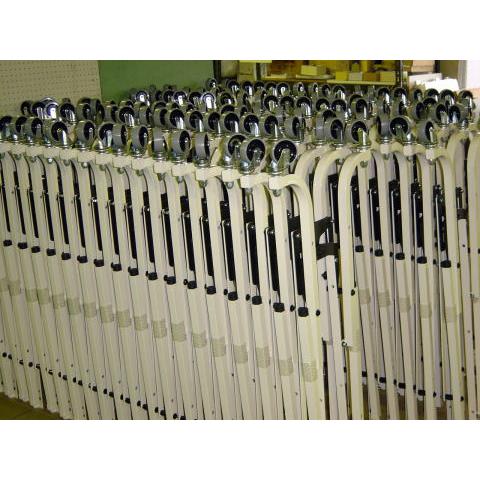 折りたたみ作業台EX　折りたたみ作業テーブル　アイボリー：立ち仕事用（HIRANO）小型900×1800×高さ740（天板メラミン木目調）予約 |  | 03