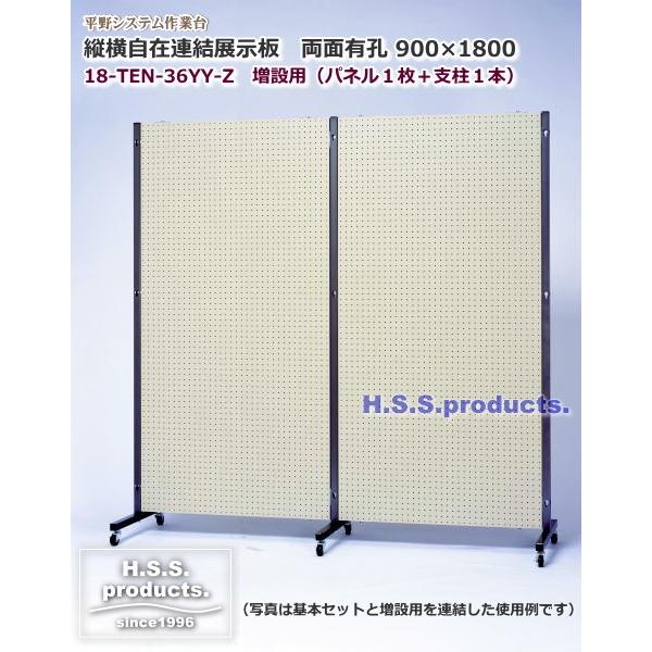 HIRANO.S.S. 縦横自在 連結展示パネル（展示板） 有孔×有孔（両面有孔