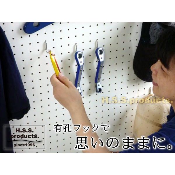 有孔ボードフック（軽量用：最大積載3ｋｇ用）業務用１００本セット（ダルマピン付） |  | 04