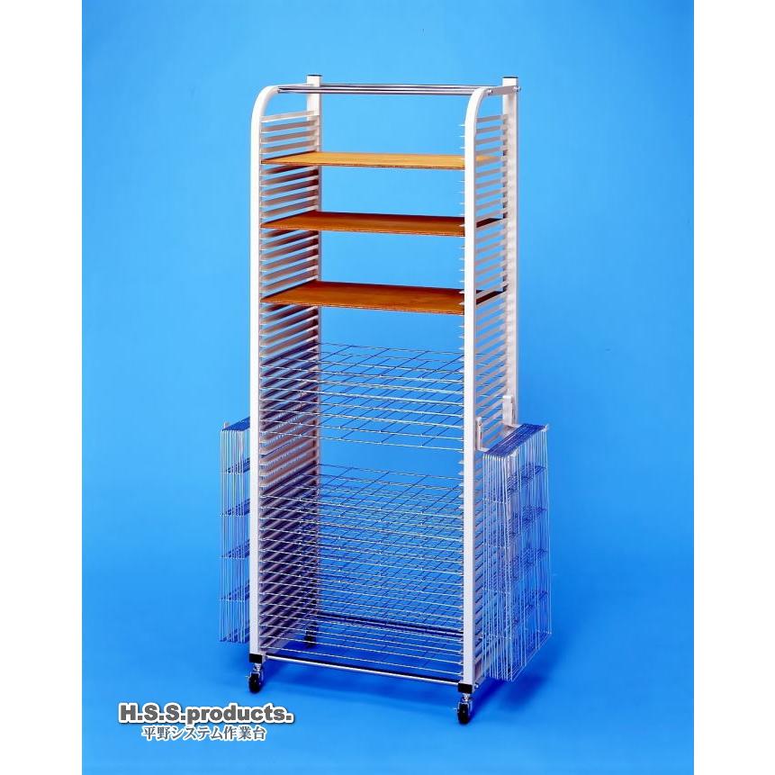 HIRANO 絵画作品乾燥棚 スリム50段（絵画乾燥棚・画用紙・粘土乾燥棚